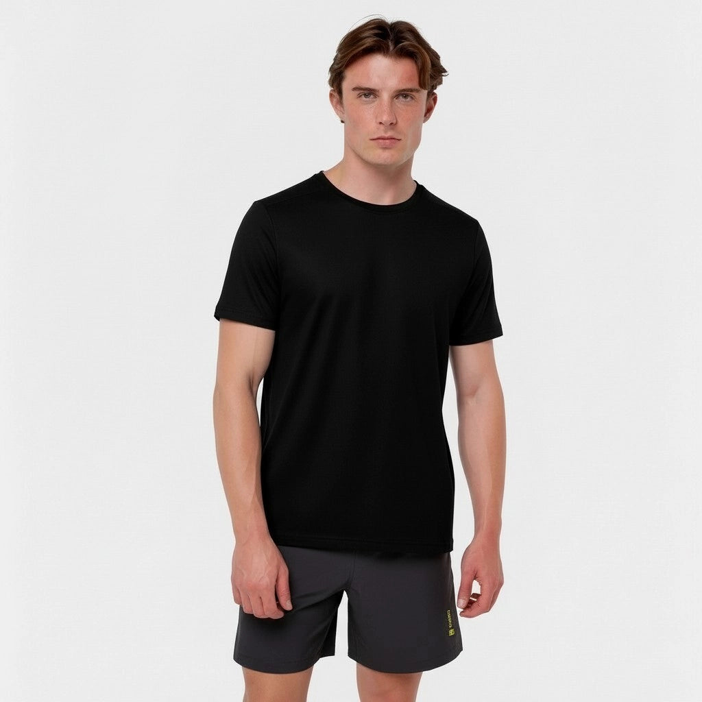 T-shirt rafraîchissant sport noir pour homme