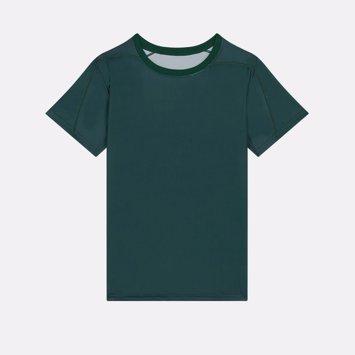 T-shirt rafraîchissant sport vert pour femme de face