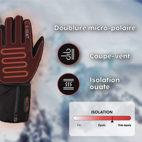 Gants Ski NORDIC avec batterie