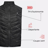 Veste chauffante sans manches avec batterie