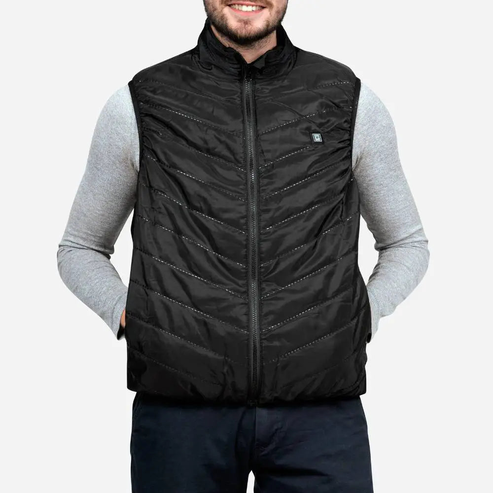 Veste chauffante sans manches avec batterie