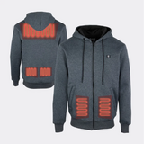 Sweat chauffant zippé avec batterie
