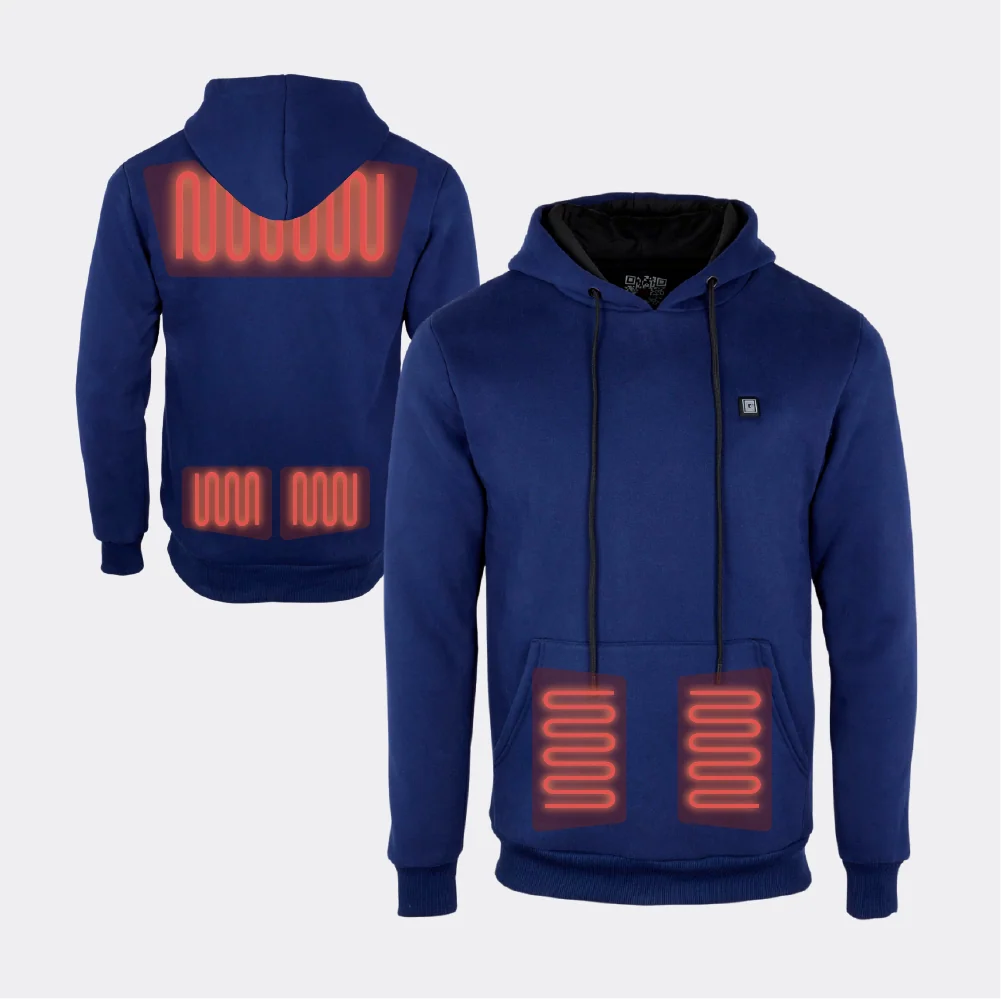 sweat chauffant à capuche avec batterie