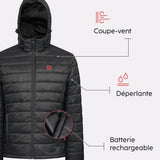 Doudoune chauffante à capuche EVO avec batterie