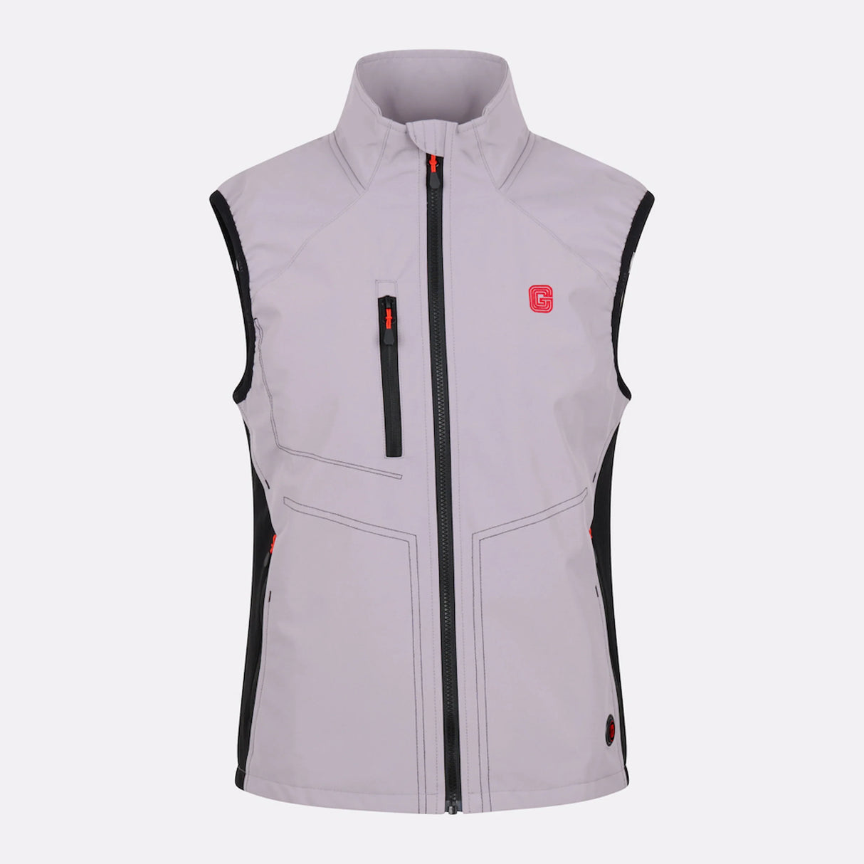 Gilet chauffant sport Homme gris avec batterie