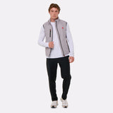 Gilet chauffant sport Homme gris avec batterie