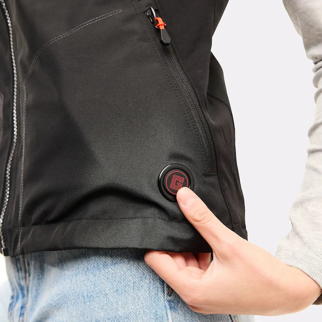 Gilet chauffant sport Femme avec batterie