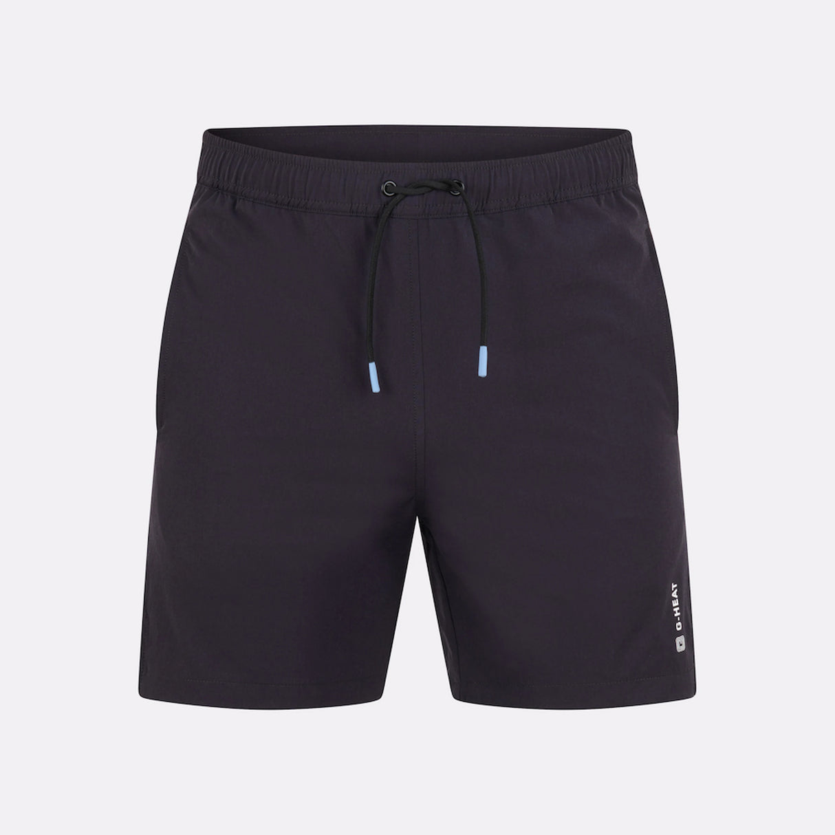 Short noir de sport rafraîchissant pour homme de face