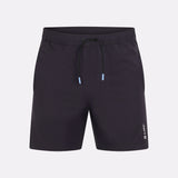 Short noir de sport rafraîchissant pour homme de face