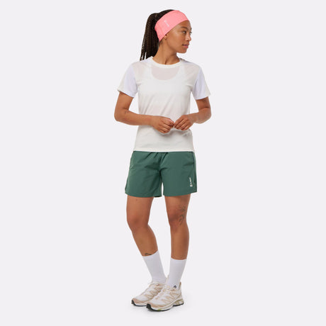 short vert rafraîchissant de sport pour femme