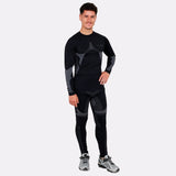 T-shirt seamless chauffant Manches Longues avec batterie