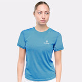 T-shirt rafraîchissant sport femme bleu