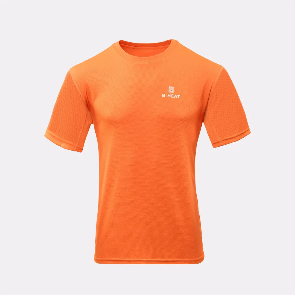 T-shirt rafraîchissant Anti UV Homme Orange
