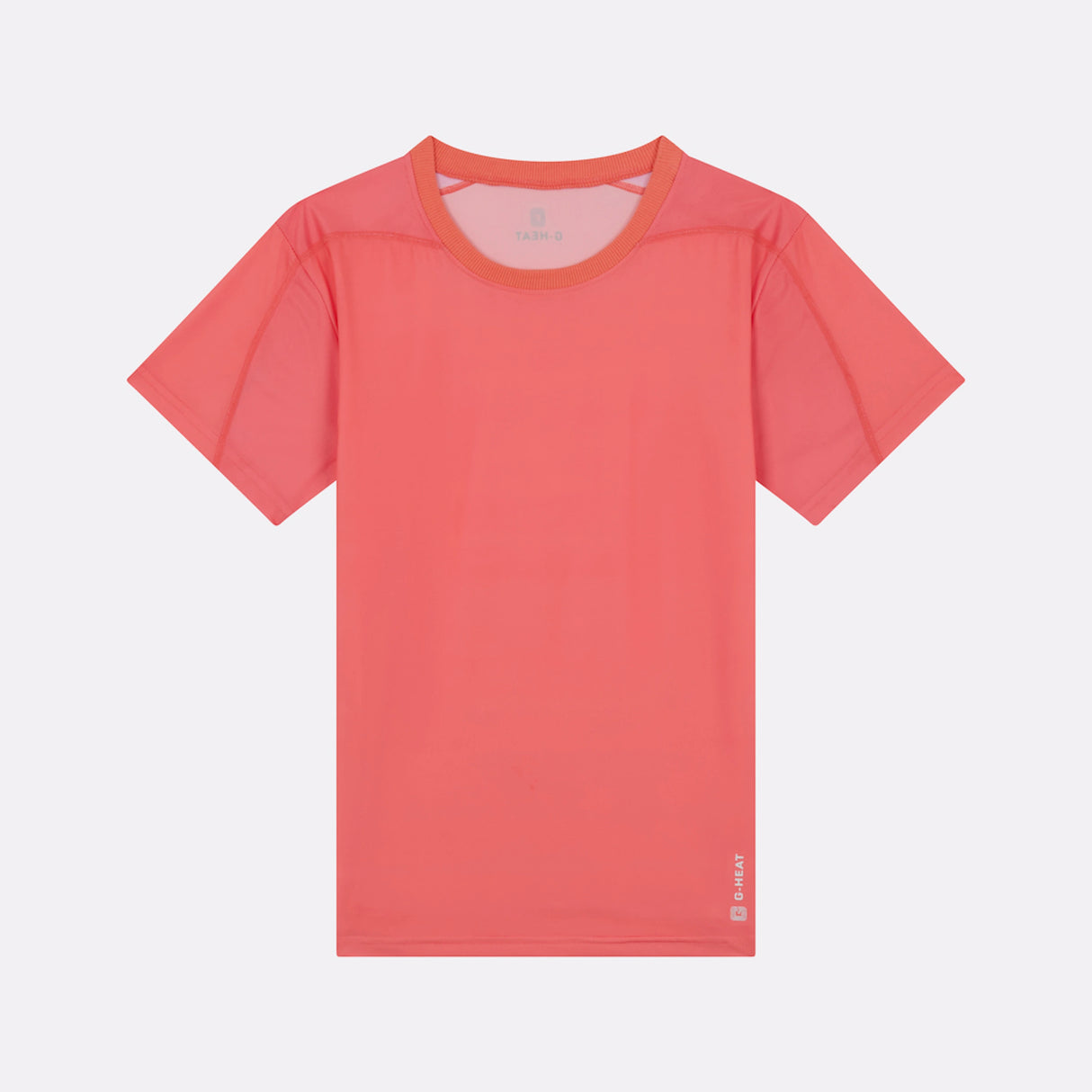 T-shirt rafraîchissant sport corail pour femme de face