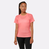 T-shirt rafraîchissant sport corail pour femme de face