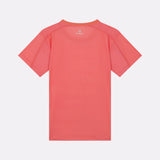 T-shirt rafraîchissant sport corail pour femme de dos