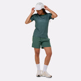 T-shirt rafraîchissant sport vert pour femme de face