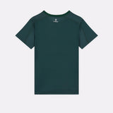T-shirt rafraîchissant sport vert pour femme de dos