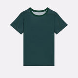 T-shirt rafraîchissant sport vert pour femme de face