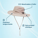 Chapeau rafraîchissant anti UV