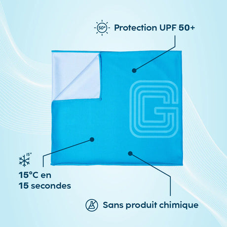 Serviette rafraîchissante floquée G-Heat